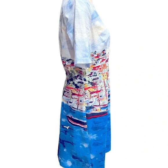 NWT Rafaella Yacht Sea Side Village Coastal dress Size 6 NWOT - Picture 8 of 13